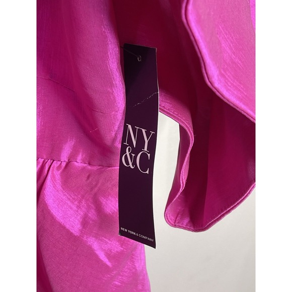 NWT NEW YORK & COMPANY Womens High Low Pink Maxi Dress Size XL NY&C - Picture 10 of 10